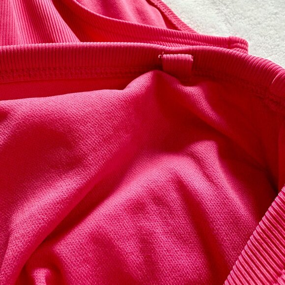 Shade & Shore Pink One-Piece Swimsuit M (8-10) High Cut Womens Swimwear - Picture 6 of 9